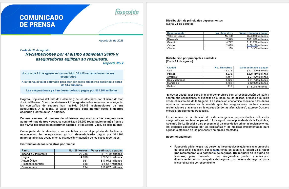 Reclamar seguro por sismo: documentos y pasos
